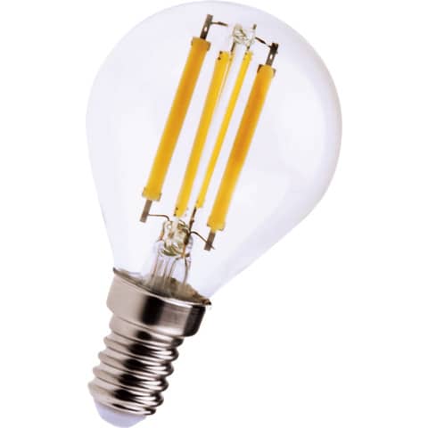 Lampada - Led - minisfera - 6W - E14 - 6000K - luce bianca fredda - MKC