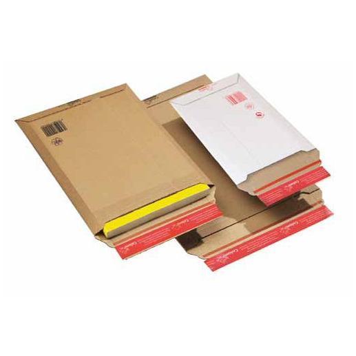 Busta a sacco - in cartone - chiusura autoadesiva - B4 - 250 x 360 x 50 mm - avana - Colompac