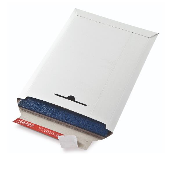 Busta a sacco - in cartone - chiusura autoadesiva - 310 x 445 x 30 mm - bianco - Colompac