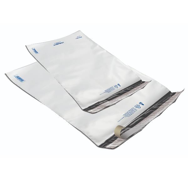 Sacchetto Polyself - per corrieri  - C4 - 23 x 32,5 cm - PE - bianco/grigio - Blasetti - conf. 100 pezzi