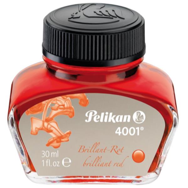 Inchiostro stilografico 4001 - 30 ml - rosso - Pelikan
