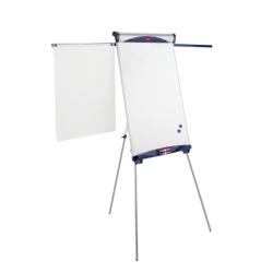 Lavagna portablocco Classic con cavalletto - 100 x 68,5 cm - bracci estensibili - bianco - Nobo