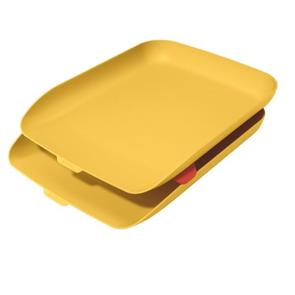 Kit doppia vaschetta portacorrispondenza Cosy - giallo - Leitz