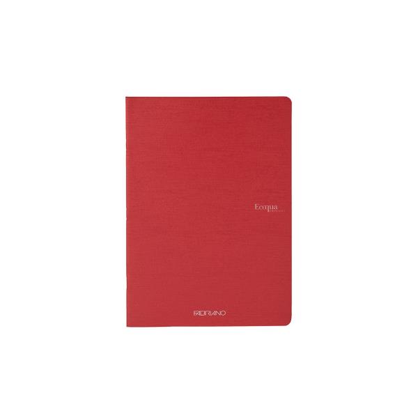 Maxiquaderno Ecoqua Original PM - A4 - 5 mm - 40 fogli - 90gr - rosso scuro - Fabriano