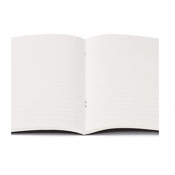 Maxiquaderno Ecoqua original PM - A4 - 1 rigo - 40 fogli - nero - 90gr - Fabriano