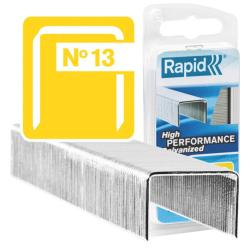 Punti galvanizzati - 13/4 - 4 mm - metallo - Rapid - conf. 5000 pezzi