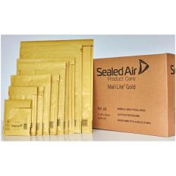 Busta imbottita Mail Lite Gold - E (22x26 cm) - avana - Sealed Air - conf. 10 pezzi