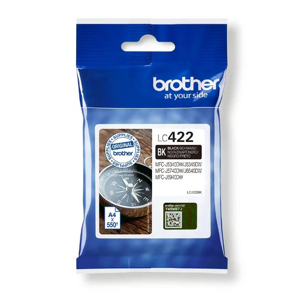 Brother - Cartuccia - Nero - LC422BK - 550 pag