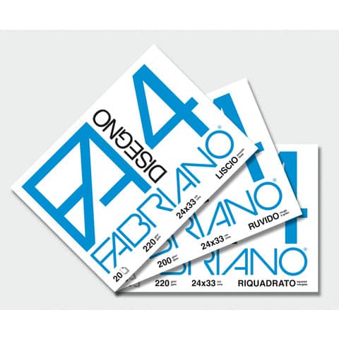 Album F4 - 24 x 33 cm - 20 fogli - 200 gr - ruvido - Fabriano