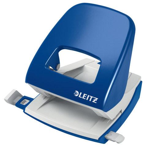 Perforatore 5008 - passo 8 cm - massimo 30 fogli - 2 fori - blu - Leitz