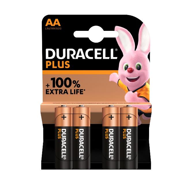 Pila Stilo AA Plus100 - MN1500 - Duracell - blister 4 pezzi