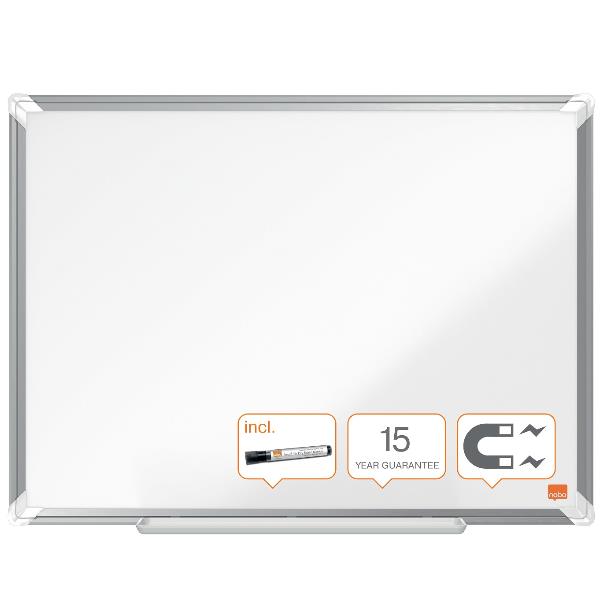 Lavagna bianca magnetica Premium Plus - 100 x 150 cm - Nobo