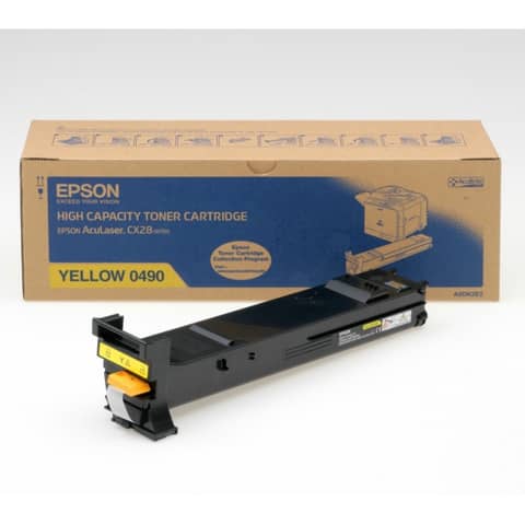 Epson - Toner - Giallo - S050490 - C13S050490 - 8.000 pag