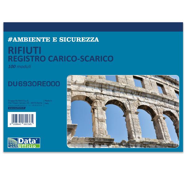 Registro carico/scarico rifiuti - 100 copie - 29,7 x 21,5 cm - DU6930RE000 RENTRI - Data Ufficio