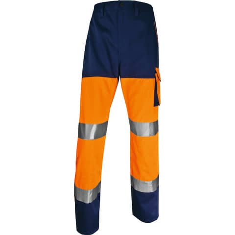 Pantalone alta visibilitA' PHPA2 - sargia/poliestere/cotone - taglia M - arancio fluo - Deltaplus