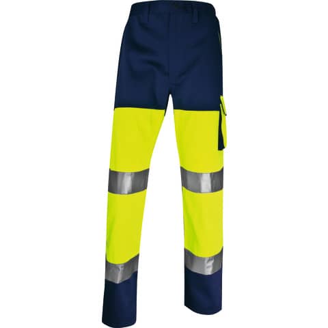 Pantalone alta visibilitA' PHPA2 - sargia/poliestere/cotone - taglia XXL - giallo fluo - Deltaplus