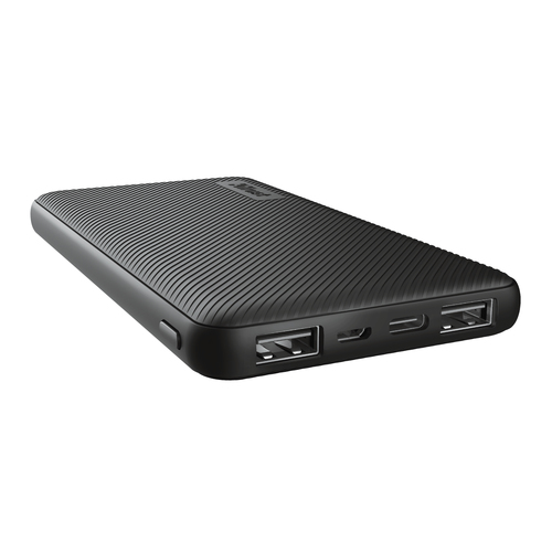 Powerbank Primo - ultrasottile - da 10.000 mAh - nero - Trust