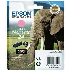 Epson 24 - 5.1 ml - magenta chiaro - originale - blister con allarme a radiofrequenza - cartuccia d'inchiostro - per Expression Photo XP-55, 750, 760, 850, 860, 950, 960, 970; Expression Premium XP-750, 850