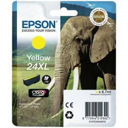 Epson 24XL - 8.7 ml - XL - giallo - originale - blister con allarme a radiofrequenza - cartuccia d'inchiostro - per Expression Photo XP-55, 750, 760, 850, 860, 950, 960, 970; Expression Premium XP-750, 850
