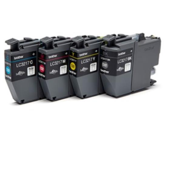 Brother - 4 Cartucce - BK/C/M/Y - LC3217VAL - 550 pag