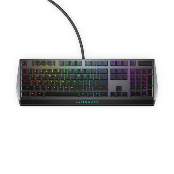 Alienware AW510K - Tastiera - retroilluminato - USB - interruttore: CHERRY MX Low Profile Red - Dark Side of the Moon - per Alienware Area-51, Aurora, Aurora R10, Aurora R9, M15, M17; G5 5090; XPS 8940