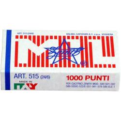Punti 515 - 24/6 - acciaio naturale - metallo - Zenith - conf. 1000 punti