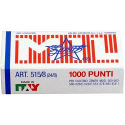 Punti 515/8 - 24/8 - acciaio naturale - metallo - Zenith - conf. 1000 punti