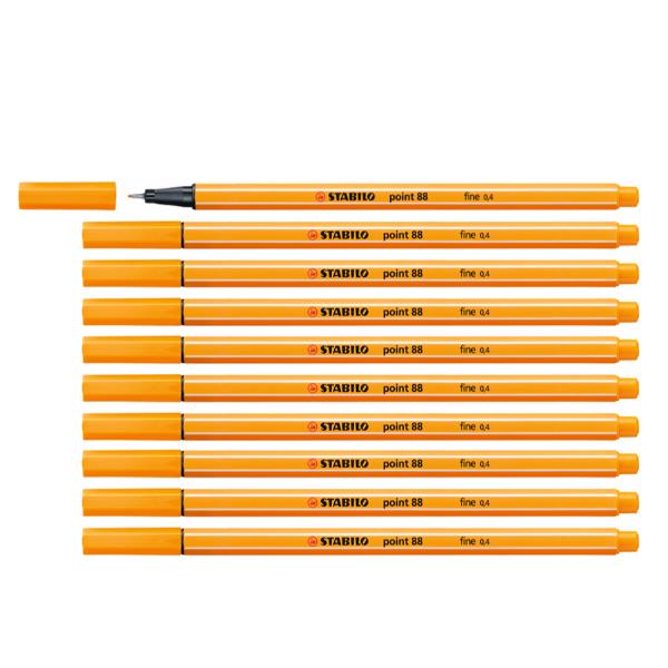 Fineliner Point 88 - tratto 0,4 mm - arancio 54 - Stabilo