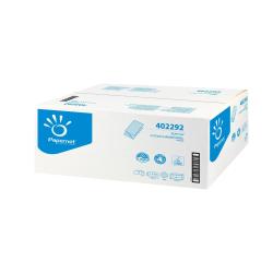 Asciugamani piegati a V special - 2 veli - 20 gr - 24 x 21 cm - goffratura a onda - bianco - Papernet - conf. 210 pezzi