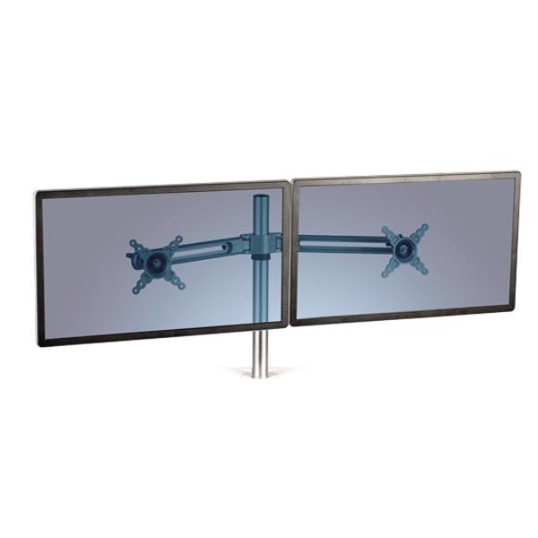 Braccio porta monitor doppio per Postazione Sit Stand Lotus - Fellowes