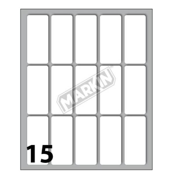 Etichette adesive - in carta - permanenti - 46 x 37 mm - 9 et/fg - 10 fogli - bianco - Markin