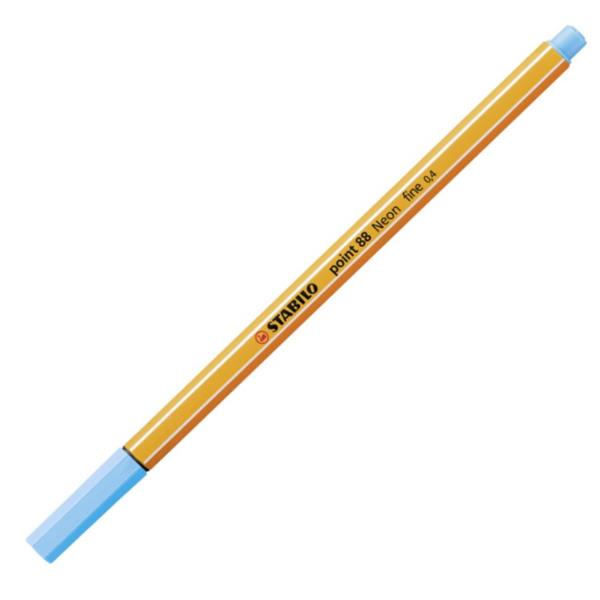 Fineliner Point 88 - tratto 0,4 mm - azzurro neon 031 - Stabilo