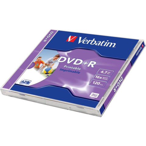 Verbatim - Scatola 10 DVD+R Jewel Case - stampabile - 43508 - 4,7GB