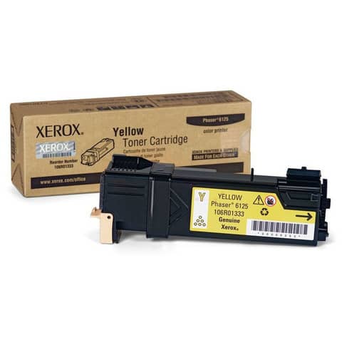 Xerox - toner - phaser 6125,  giallo