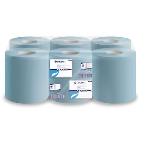 Bobina ascigamani Strong Blue 135 - 450 strappi - lunghezza rotolo 135 mt - Lucart