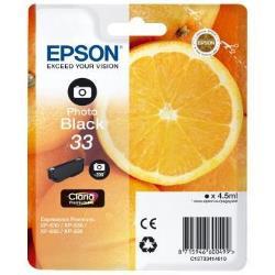 Epson 33 - 4.5 ml - nero per foto - originale - blister con radiofrequenza / allarme acustico - cartuccia d'inchiostro - per Expression Home XP-635, 830; Expression Premium XP-530, 540, 630, 635, 640, 645, 830, 900