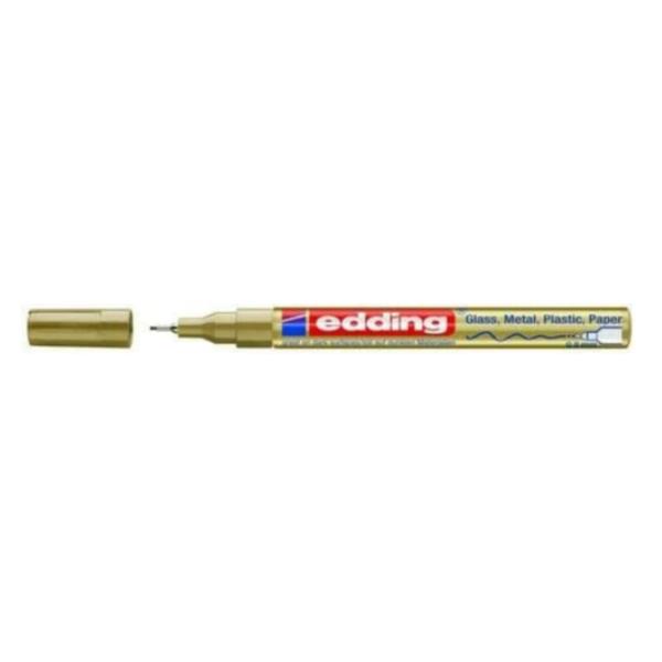 edding 780 creative paint - Marcatore - permanente - oro - inchiostro pigmentato - 0.8 mm - extra fine