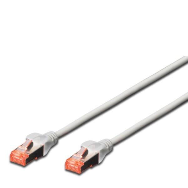 DIGITUS - Cavo patch - RJ-45 (M) a RJ-45 (M) - 1 m - SFTP - CAT 6 - senza alogeni - grigio