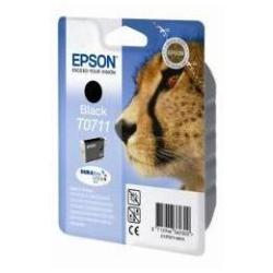 Epson T0711 - 7 ml - nero - originale - blister con allarme a radiofrequenza - cartuccia d'inchiostro - per Stylus DX4400, DX4450, S20, S21, SX100, SX110, SX115; Stylus Office B40W