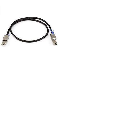 QNAP CAB-SAS05M-8088 - Cavo esterno SAS - 26 pin 4x Shielded Mini MultiLane SAS (SFF-8088) (M) a 26 pin 4x Shielded Mini MultiLane SAS (SFF-8088) (M) - 50 cm - nero