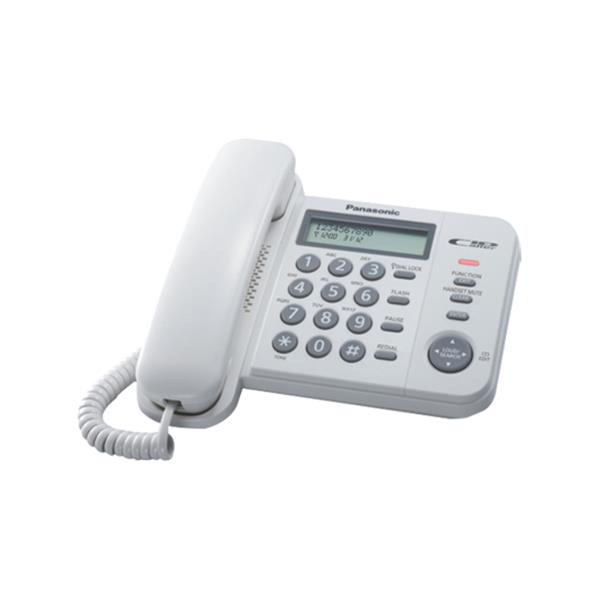 Panasonic KX-TS560EX1W - Telefono con filo con ID chiamante