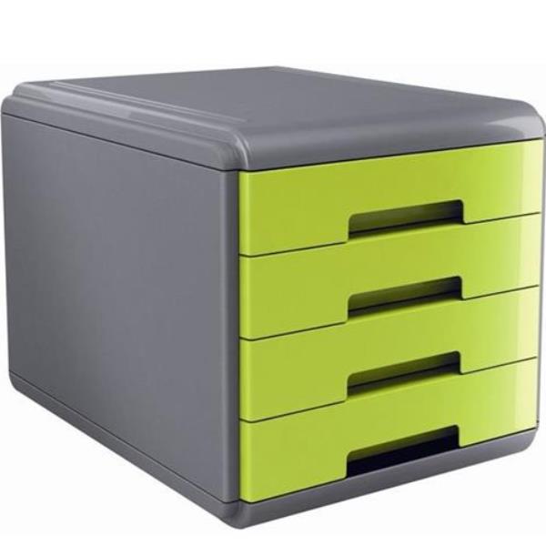 ARDA Mydesk - Cassettiera - 4 cassetti - verde opaco