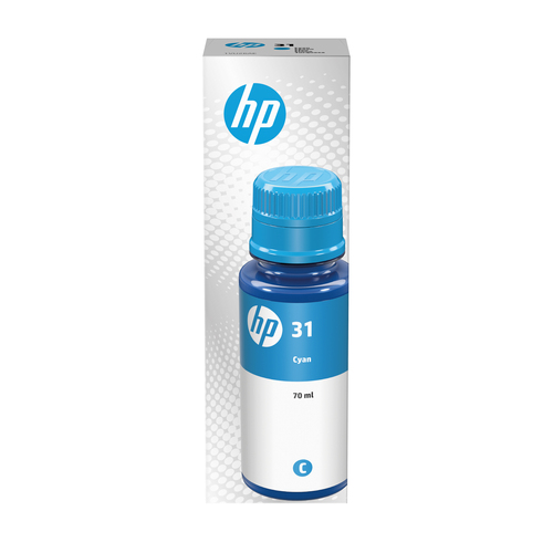 HP 31 - 70 ml - ciano - originale - ricarica inchiostro - per Smart Tank 51XX, 67X, 70XX, 73XX, 750, 76XX; Smart Tank Plus 55X, 570, 655