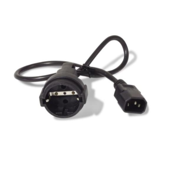 APC - Cavo di alimentazione - power CEE 7/7 (F) a IEC 60320 C14 - 10 A - 61 cm - nero - per P/N: SCL500RMI1UC, SCL500RMI1UNC, SMTL750RMI2UC, SRT1500RMXLI, SRT1500XLI, SRT2200XLI-KR