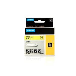 DYMO - Autoadesivo - nero su giallo - Roll (1.9 cm x 5.5 m) 1 rotoli vinile - per Rhino 4200, 6000, 6000 Hard Case Kit; RhinoPRO 5000