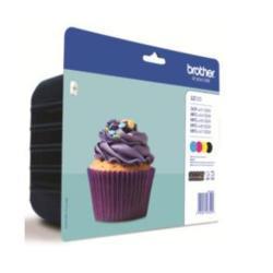 Brother LC123 - Confezione da 4 - nero, giallo, ciano, magenta - originale - blister - cartuccia d'inchiostro - per Brother DCP-J100, J105, J132, J152, J552, J752, MFC-J245, J470, J650, J6520, J6720, J6920
