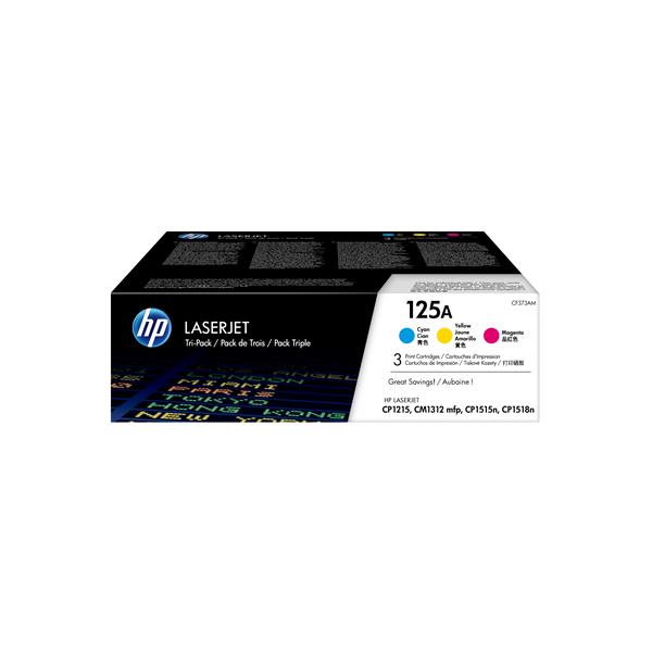 HP 125A - Confezione da 3 - giallo, ciano, magenta - originale - LaserJet - cartuccia toner (CE259AM) - per Color LaserJet CM1312 MFP, CM1312nfi MFP, CP1215, CP1515n, CP1518ni
