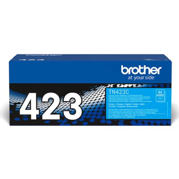 Brother TN423C - Jumbo Yield - ciano - originale - cartuccia toner - per Brother DCP-L8410, HL-L8260, HL-L8360, MFC-L8690, MFC-L8900