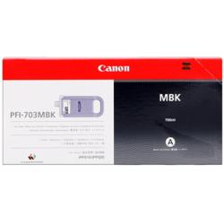 Canon PFI-703 MBK - 700 ml - nero opaco - originale - serbatoio inchiostro - per imagePROGRAF iPF810, iPF815, iPF820, iPF825