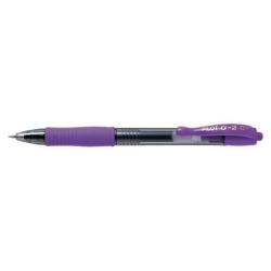 Pilot G-2 - Penna a sfera - viola - inchiostro gel - 0.7 mm - fine - retrattile
